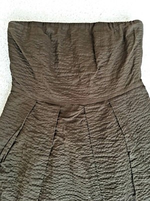 Robe J.Crew 100% Coton Marron Sans Manches - Taille 4 (femme) - Genou - Neuve Sans étiquette