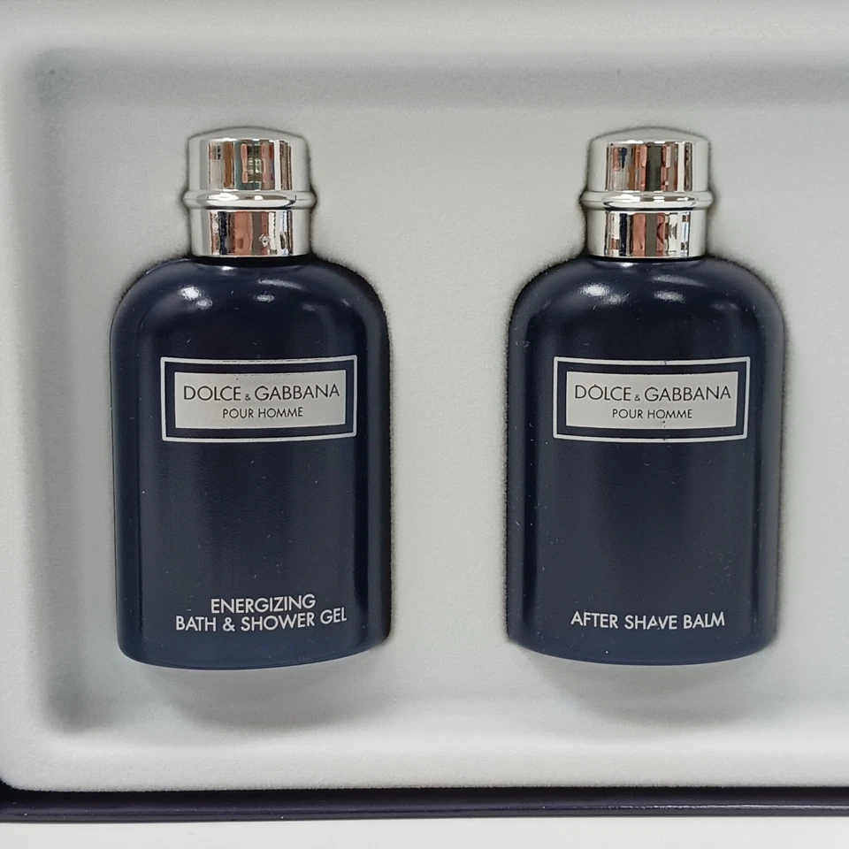 DOLCE & GABBANA Pour Homme Juego de 3 piezas - MINI, Gel, Bálsamo, Eau De Toilette Nuevo en caja Foto 4 de 4