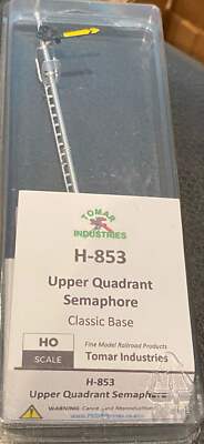 Tomar Ind H.O. Scale H-853 Signal - Upper Quadrant Semaphore w Classic Base
