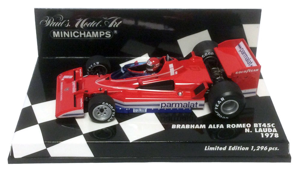 Minichamps Brabham Alfa Romeo BT45C #1 1978 - Niki Lauda 1/43 Scale