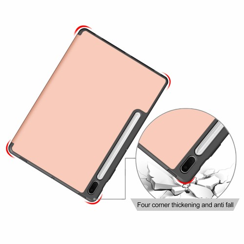 Funda protectora con lápiz inteligente de cuero folio para Samsung Galaxy Tab S7+ FE S8+ - Imagen 52 de 60