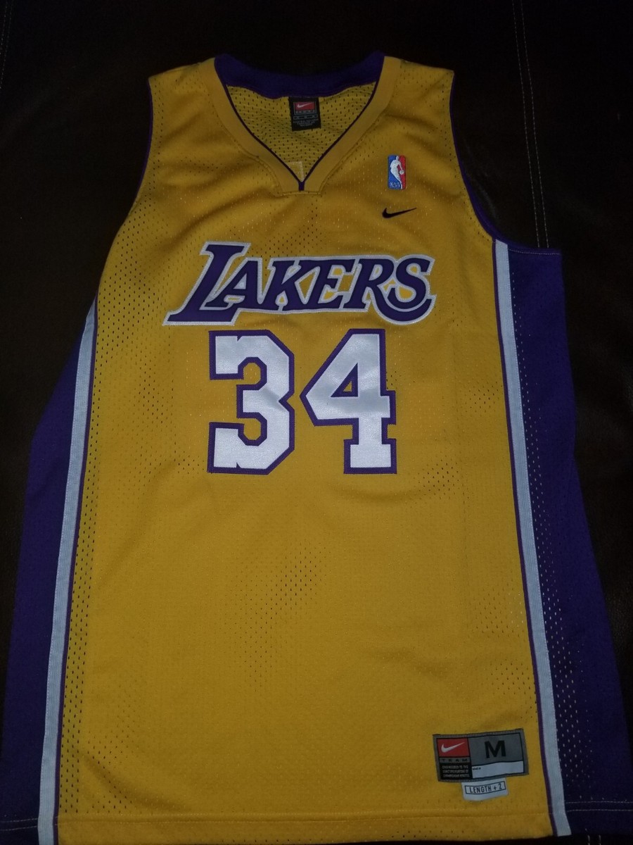 レア！NIKE製 SHAQUILLE O'NEAL LAKERS JERSEY Nike Shaquille O'Neal Los Angeles Lakers Jersey Shaq Size
