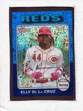 2024 Topps Heritage Chrome Blue Sparkle  -  You Pick - Finish Your Set