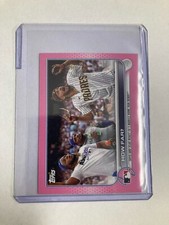 2022 Topps Baseball Mini Pink #4/25 Fernando Tatis/Vlad Guerrero #320 card