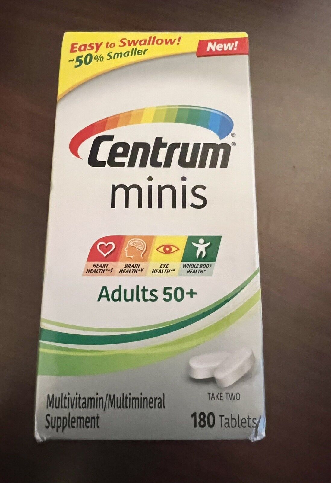 Centrum Minis Aduts 50+ Multivitamin Supplement 180 Tablets Exp 5/2022