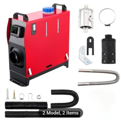 #ad Diesel Air Heater 5KW 12V 24V All in One LCD Thermostat Car Motorhome Truck Boat $189.99