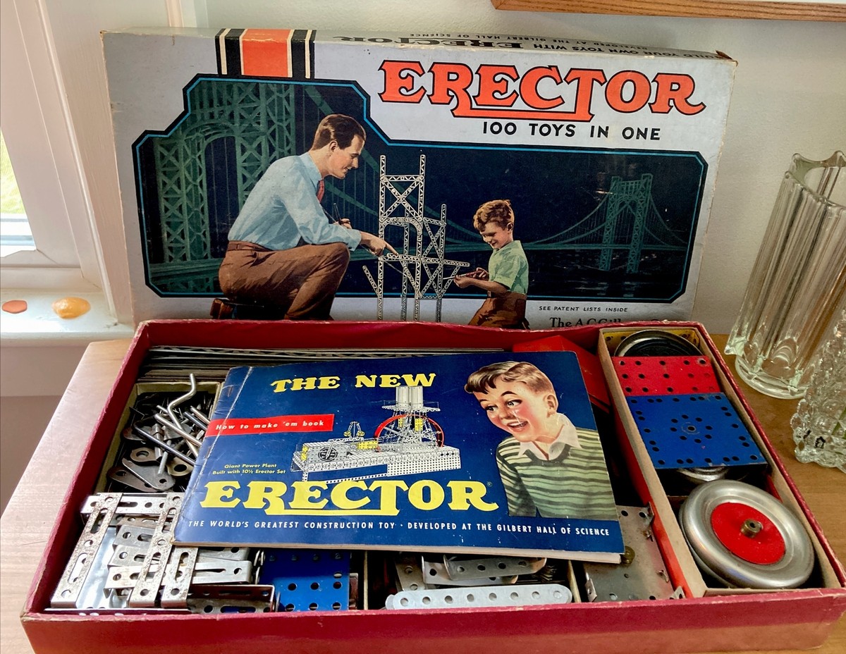 Ac Gilbert Erector Erector Construction Set Vintage 1947 Gilbert