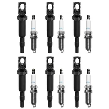 6x UF592 Ignition Coil & Spark Plugs Pack For 06-13 BMW 328i 530i 530xi 528i X5