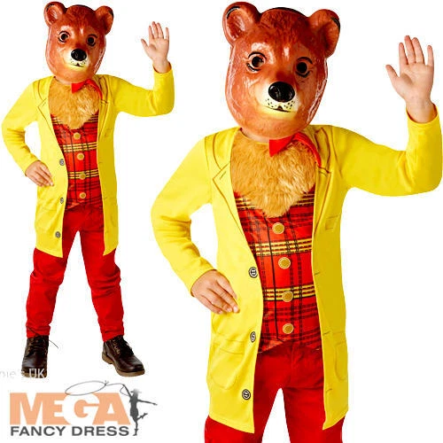 RUBIES MASQUERADE Mr Bear Kids Fancy Dress Goldilocks Fairy Tale Boys Child World Book Day Costume