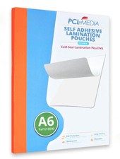 A6 Cold Seal Laminating Pouches (Takes A6) Self Adhesive Cold Seal Pack of 1-100