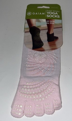 GAIAM Super Grippy Yoga Socks All Grip No Slip Women Shoe Size 5-10 (Brand New)