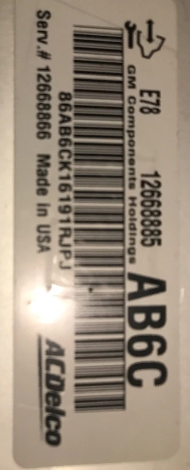 *NEW* Vauxhall Opel Holden Chevrolet Engine ECU ACDelco 12668885 AB6C - Image 2 of 2