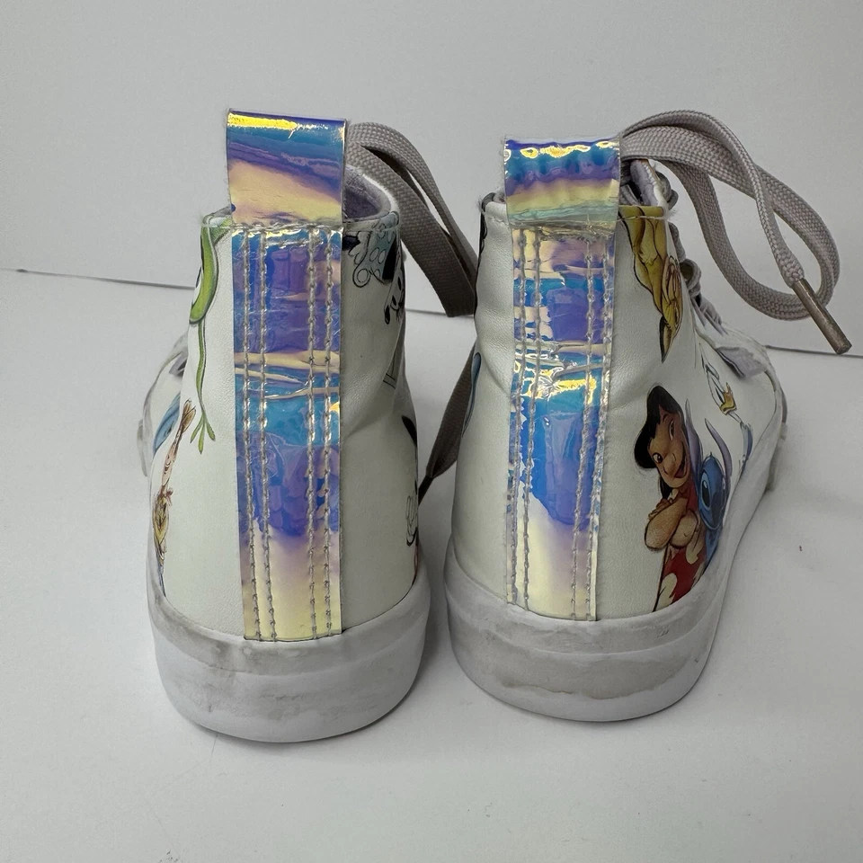 Ground Up Disney 100 высоты верхний кроссовок размер 1 большой ребенок фиолетовый и белый Lilo стежок - Изображение 3 из 4
