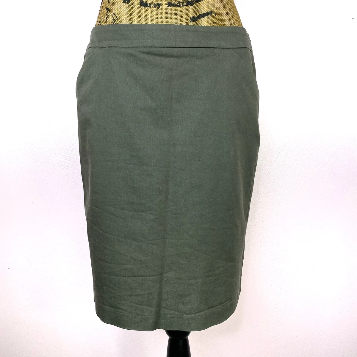 Womens olive top pencil skirt