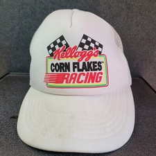 Vtg 90s Terry Labonte Kellogg s Corn Flakes Racing Team Snapback Cap Hat Nascar