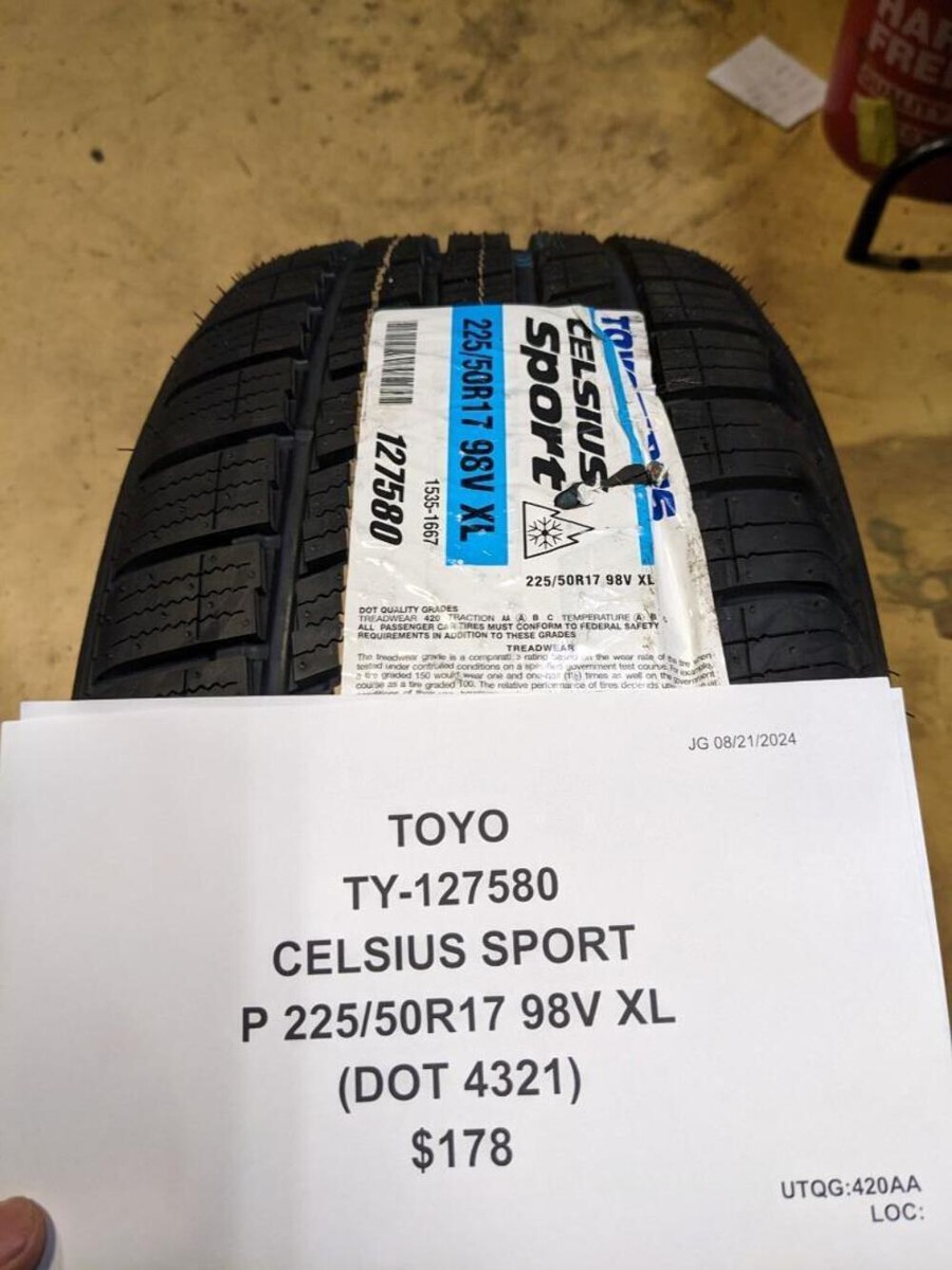 TOYO CELSIUS SPORT P 225 50 17 98V XL TIRE 127580 CQ3 | eBay