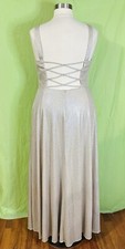 JULES & CLEO Plus Size 20 Dress Metallic Gold A-Line Floor Length Gown Prom