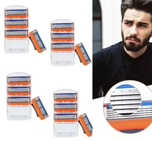 16Pcs Replacements 5Layer Men' For GiIIette Fusion Proglide Power Razor Blades - Picture 4 of 9
