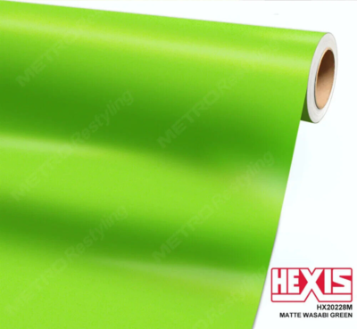 Hexis Matte Wasabi Green Vinyl Wrap | HX20228M - 60' x 39ft | eBay