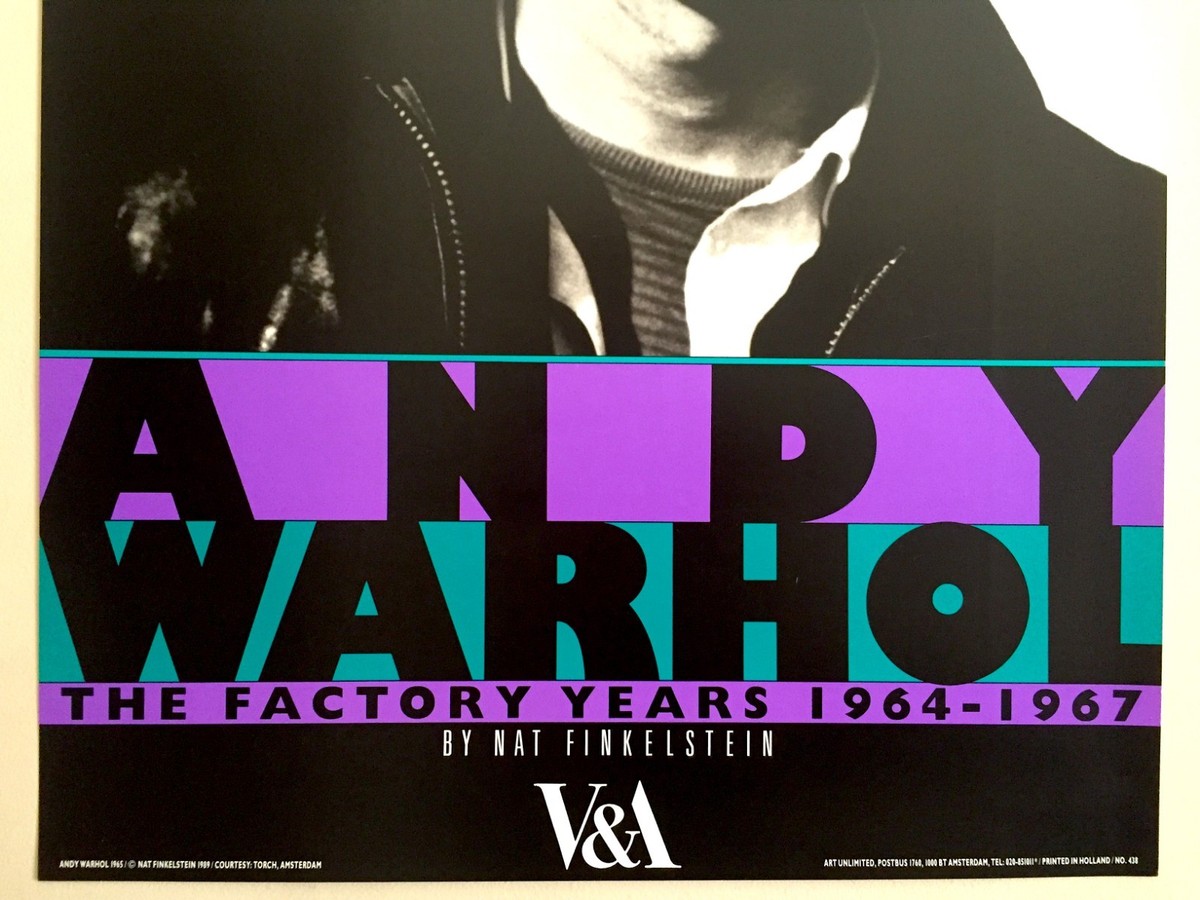 【貴重】Andy Warhol 1989 originalポスター Printable Andy Warhol - 1989 vintage pop art exhibition poster