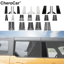 Car Side Door Window Pillar Post Panel Decor Trim Cover For Ford Bronco 2021-25