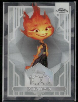 2023 Topps Chrome Disney 100 Ember Lumen #97 Base Elemental