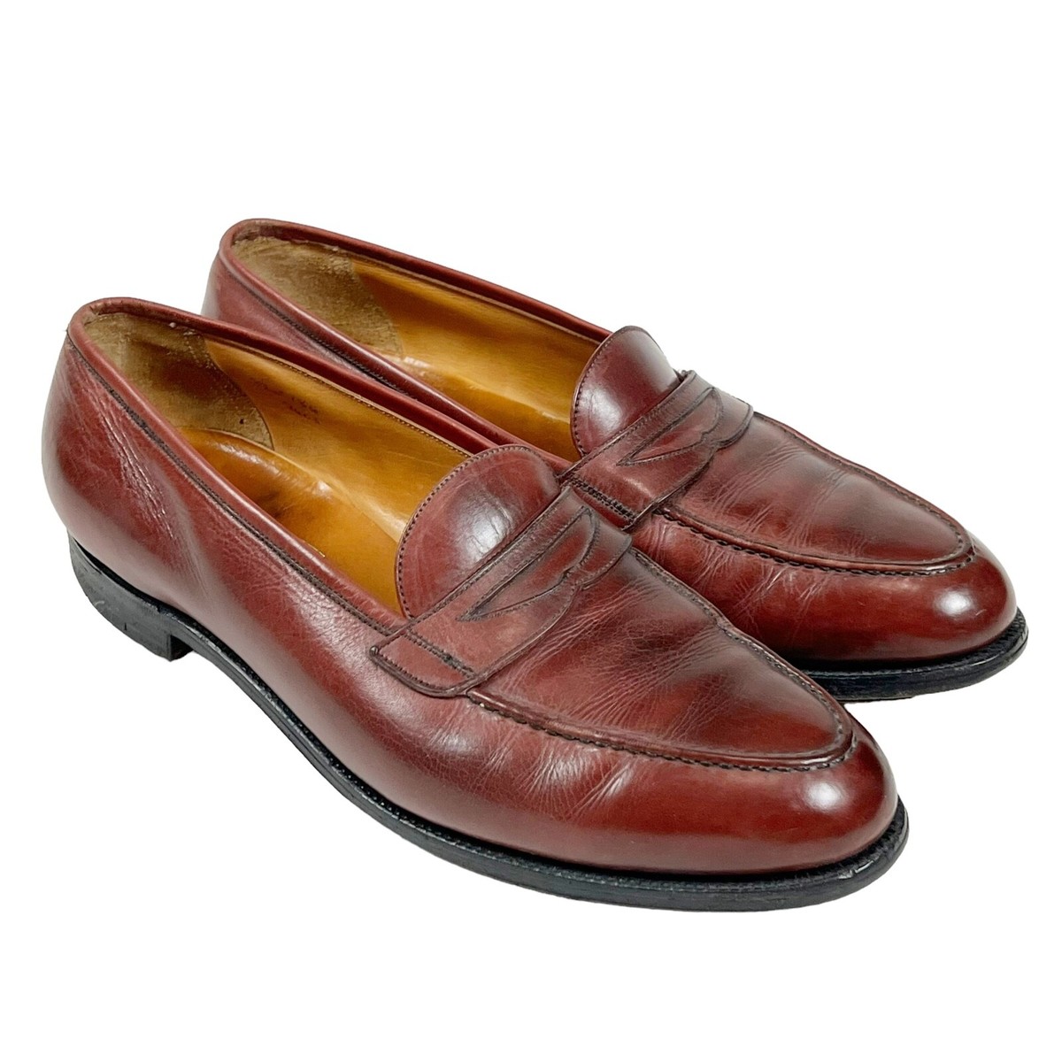 Edward Green 8.5E Piccadilly Penny Loafers Redwood Calf Edward Green 8.5E Piccadilly Penny Loafers Redwood Calf