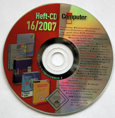 Für Sammler: Computer Bild Heft-CD 16/2007
