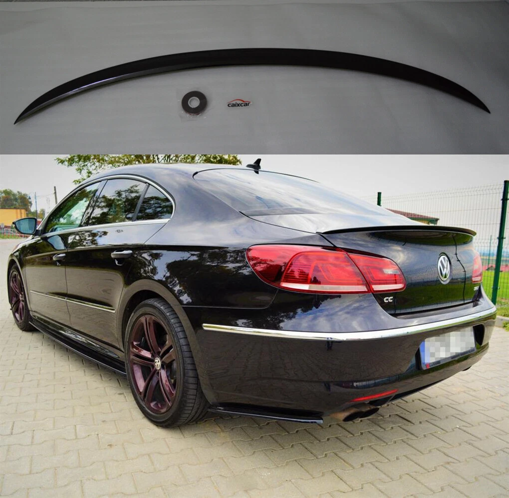 Cubierta Para Faros Delanteros Tipo Cejas Para VW Passat B7 (2010-2014) | Plástico ABS Negro Brillante | Fácil Instalación Con Cinta 3M