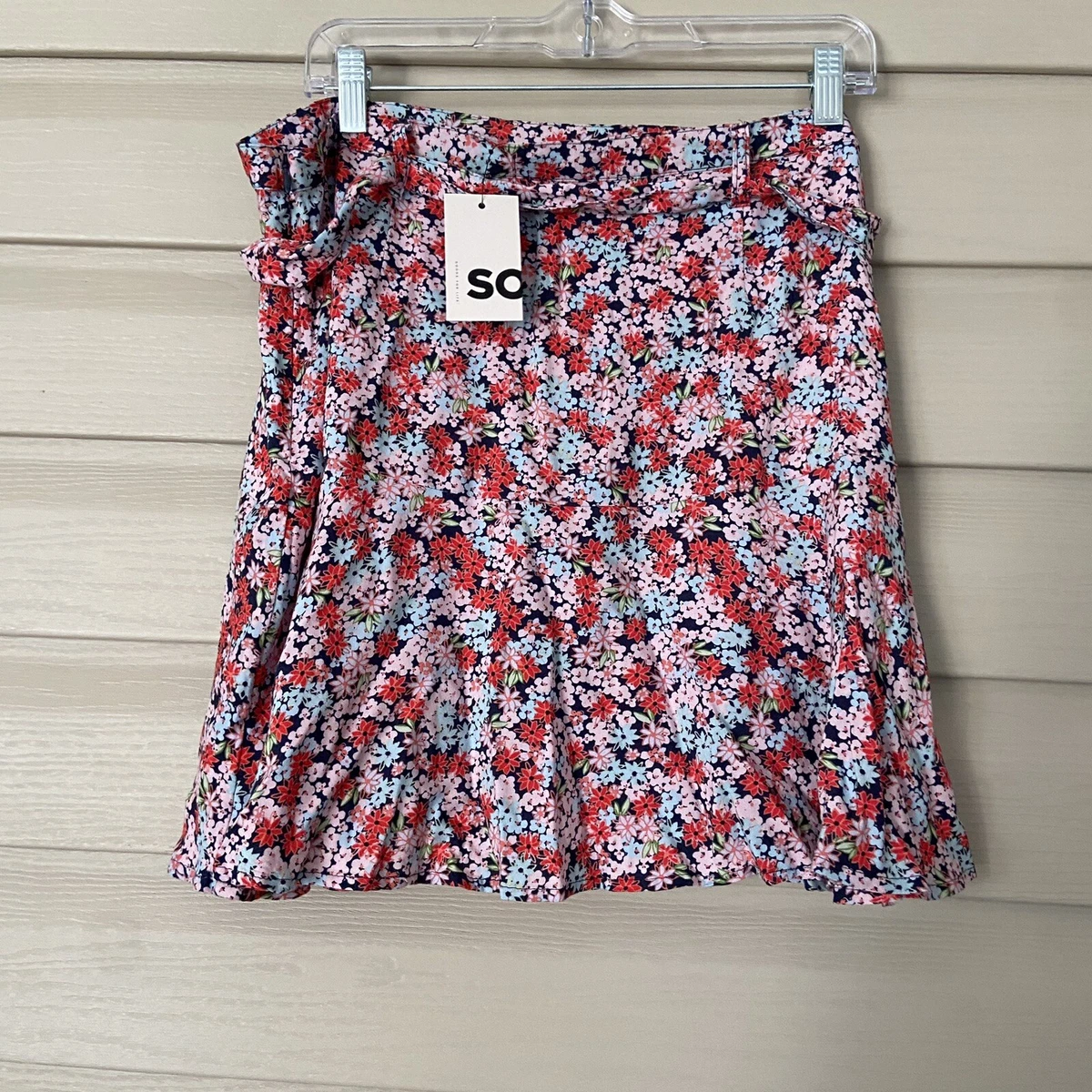 Floral mini cheap skirt xxl