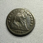 1858 Seated Liberty Silver Half Dime XF - Toner