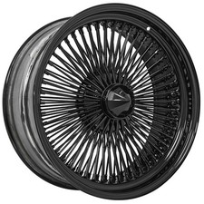 20x8 La Wire Wheels Standard 150-spoke Straight Lace Custom Full Gloss Black 20x8 La Wire Wheels Standard 150-spoke Straight Lace Custom Full Gloss Black