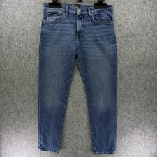 BOSS Re.Maine Regular Fit Men's Blue Jeans Size 32/30 Straight Leg Denim