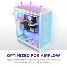 NZXT H7 Flow 2024 Mid-Tower ATX PC Case RGB Fans 5