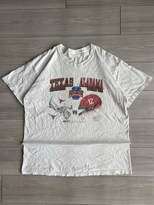 2010 CFB Nation Championship Texas Vs Georgia White T-Shirt Size Large