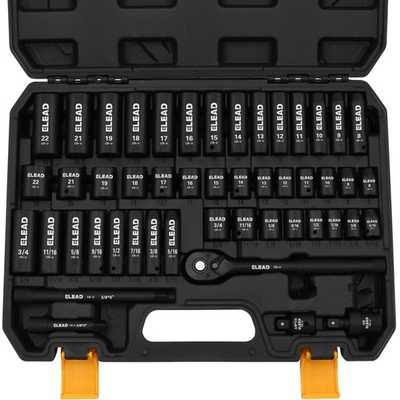 #ad #ad 3 8#x27;#x27; Drive Impact Socket Set 49Pcs Shallow amp; Deep Socket Set Metric amp; Standard $57.99