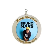 Personalized Bruno Mars Christmas Ornament Custom Gift #1