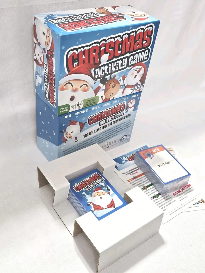 Christmas Activity Game Outset Holiday Fun Describe Draw Find Hum List Move It - Image 3 of 4