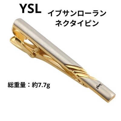 Yves Saint Laurent Tie Pin Combination Color Twist Ysl Luxury Men'S No Box K