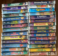 Lot of Walt Disney VHS movies - Black Diamond Masterpiece and other / 29 total