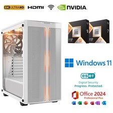 Gaming PC Ryzen 7 9800X3D RTX 5070 4000GB SSD 4000GB HDD 128GB RAM Windows11 w