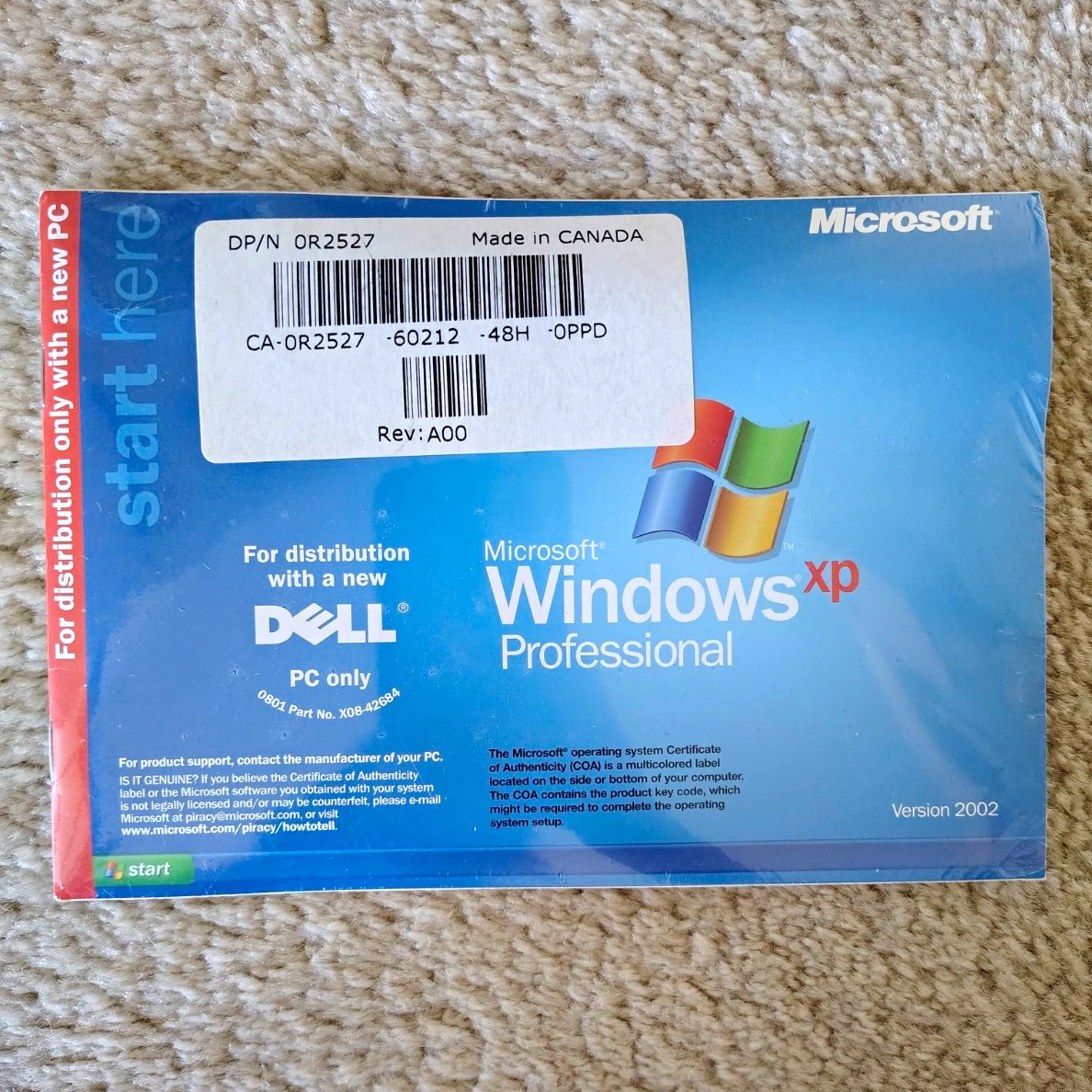 Microsoft Windows XP Operating System Software - English Version