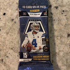 2025 PANINI MOSAIC FOOTBALL 15 Card Value Pack New/Factory Sealed /Free Shipping