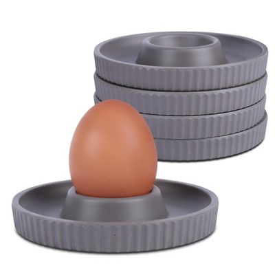 Eierbecher Set 4 Stück Melamin Grau 9,8 cm