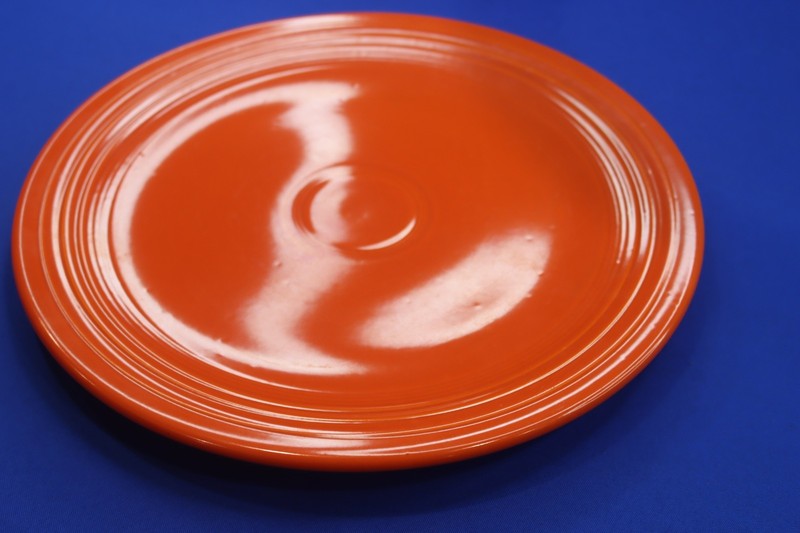 Vintage Fiesta Red 15 Chop Plate HLC USA Serving Platter 1936-1969 Era RARE EXC