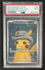 POKEMON 2023 PIKACHU/GREY FELT HAT POKEMN X VAN GOGH BLACK STAR PROMO #085 PSA 9