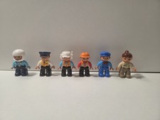 6 x Lego Duplo Figuren Figur Menschen Bauarbeiter,  Polizei