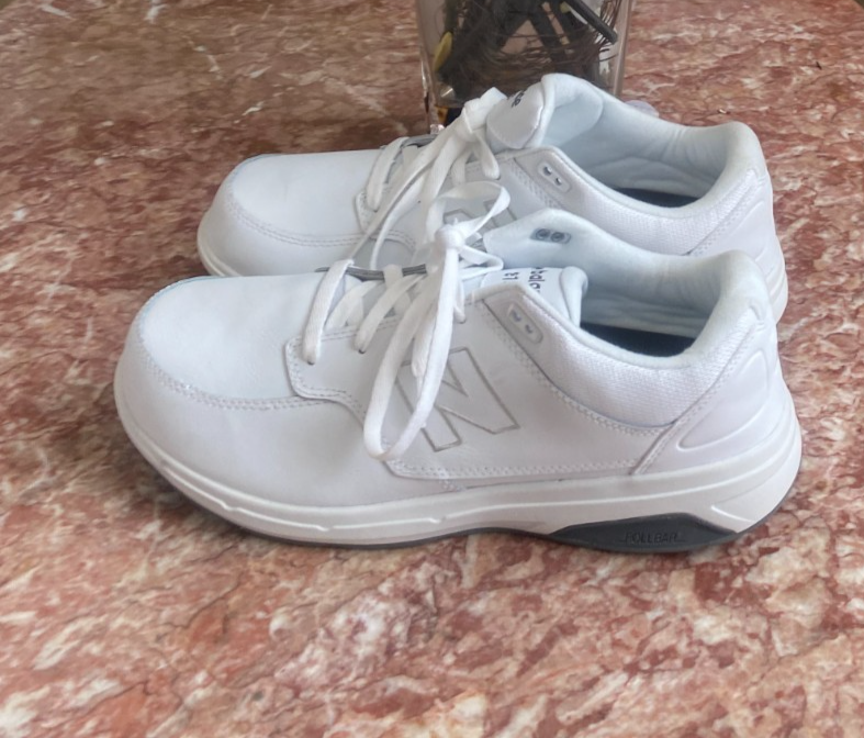 SAOLA New Balance 813 Scarpe da Passeggio Uomo in Pelle Bianca Sneakers Taglia 11 5W (Nuove) $195