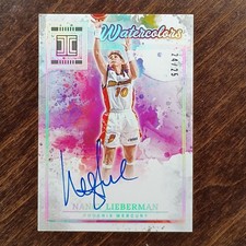 2025 Panini Impeccable WNBA Nancy Lieberman Watercolors AUTO HOLO SILVER /25
