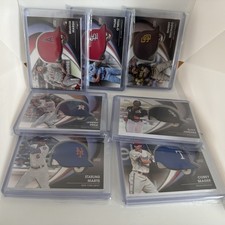 2022 Topps Commemorative Batting Helmet 7 Card Lot - Marsh Rc, Machado, Eloy +